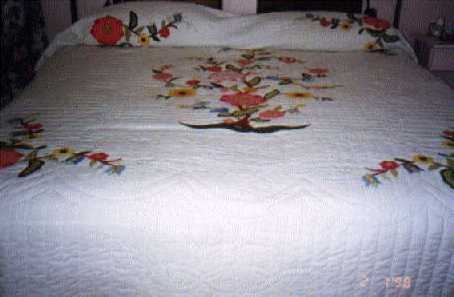 Hand Appliqued and Hand Quilted